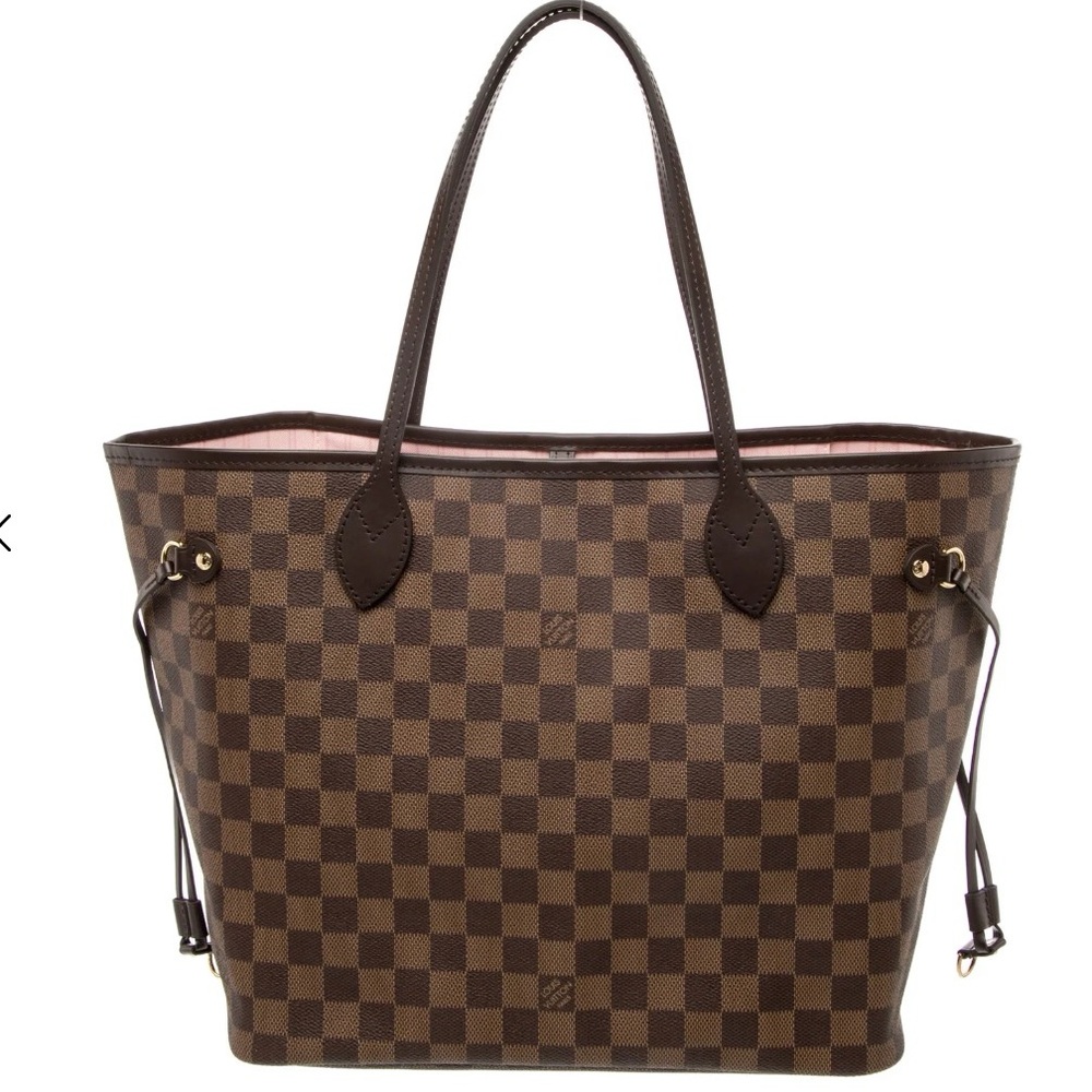 Louis Vuitton Neverfull MM in DE pink interior